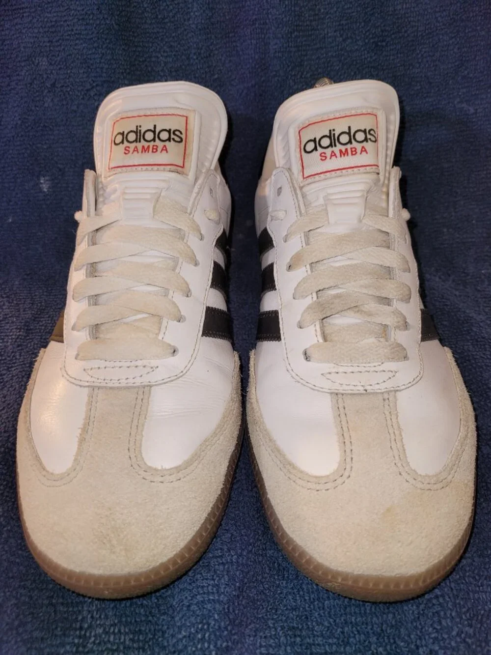 Adidas Samba Classic Men's Size 7 White Black Brown Gum Sneakers IH6001 (#2106)